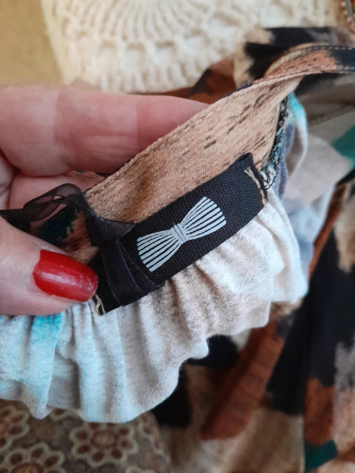 Korte jurk, boho-chic geïnspireerd, Merk Betty & Co. One Size – photo 10